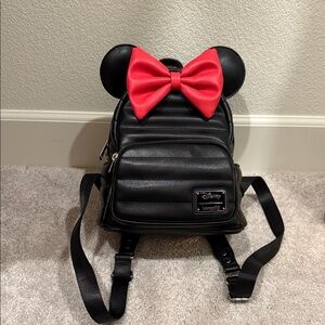 Loungefly Disney Minnie Mouse Puffer Ears Mini Backpack - BoxLunch Exclusive
